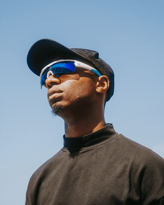 Biker Shades - Blue Lightning - FULLY HYPED
